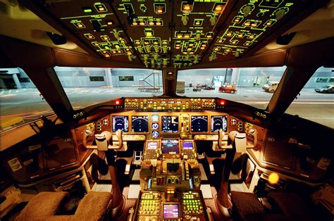cockpit vliegtuig.
